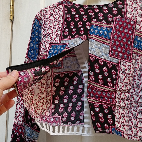 NWT Cheeky Boho Peasant crop with long skirt set - Picture 7 of 8